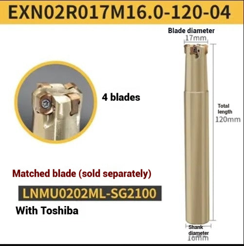 1053-ESE small diameter clear angle milling cutter shanks for 8 10 12 14 16 tungsten carbide milling cutter JDMT070204 double-edged cutter shanks Shandong Denso Pricision Tools Co.,Ltd.